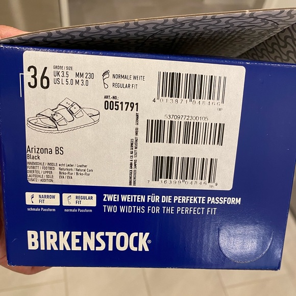 Birkenstock Arizona Sandals - Black EU 36 - NWT - Picture 4 of 6